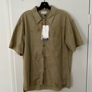 John Elliott Carnival Sage Bowling Shirt, size 4